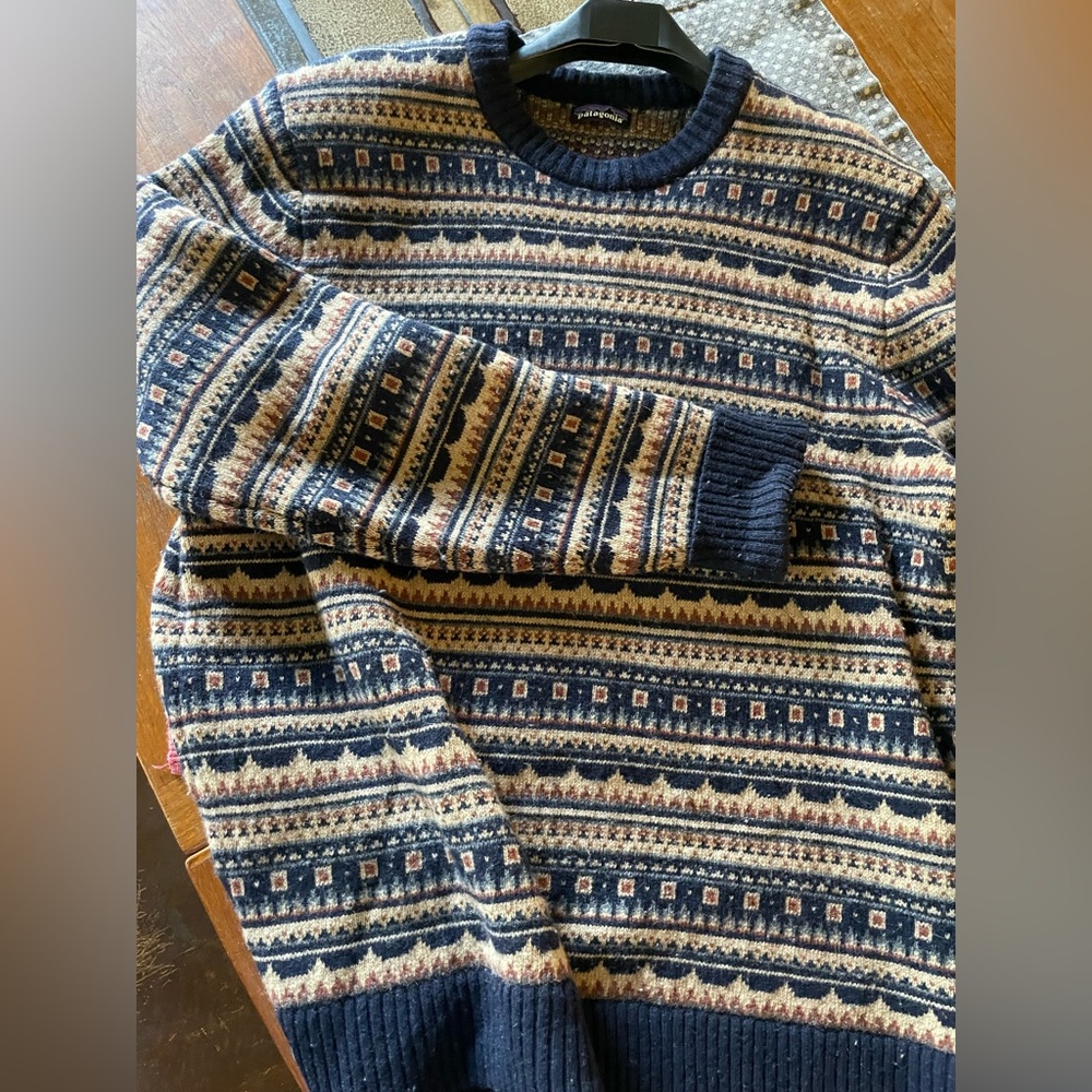 Patagonia Multicolor Knit Sweater 100% wool